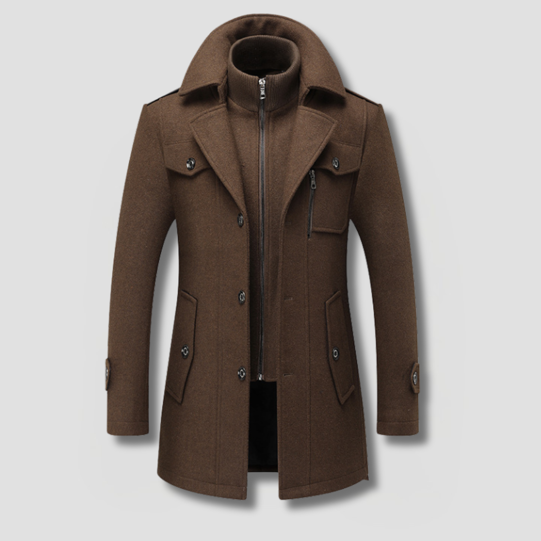 Cavalier Wool Peacoat
