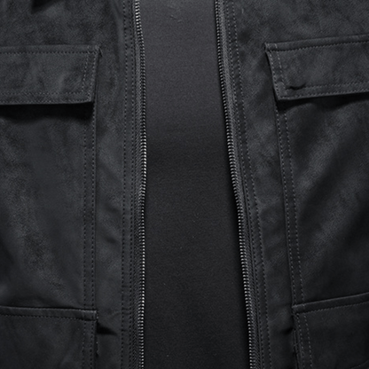 Outpost Faux Suede Utility Pocket Jacket - Timeless Crafted