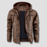 Rogue Hooded Leather Jacket