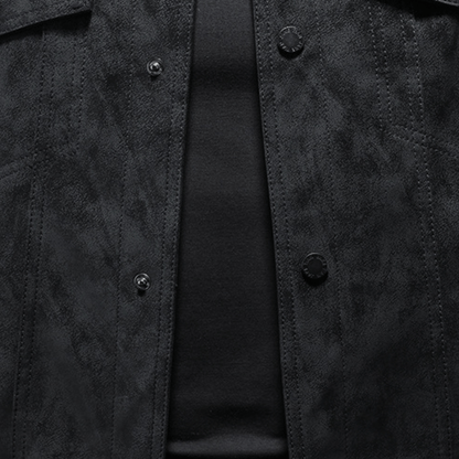 Sable Faux Suede Trucker Jacket - Timeless Crafted